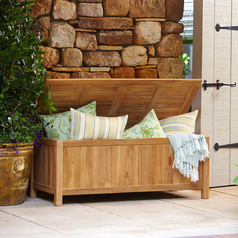 Summerton Teak Storage Box & Reviews | Birch Lane